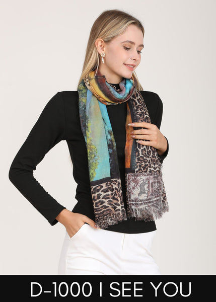 I SEE YOU SILK SCARF