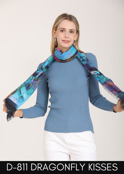 DRAGONFLY SILK SCARF