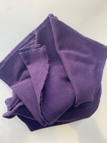 MERINO WOOL SCARF 1024 - AUBERGINE