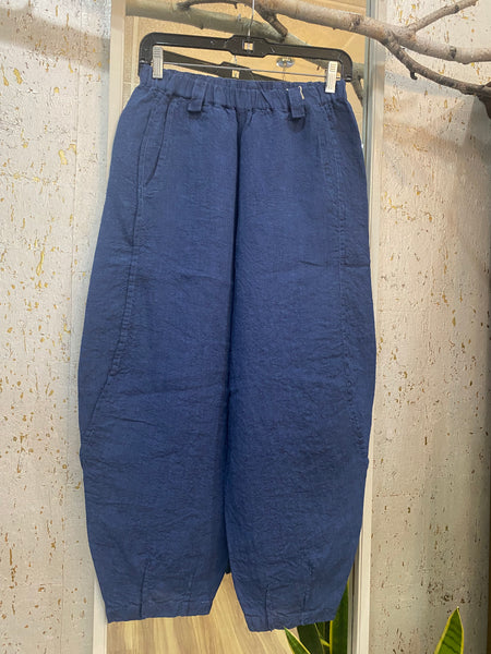 DENIM BLUE LINEN PANTS