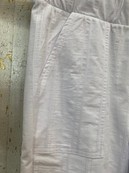 ALINA COTTON PULL-ON PANTS - WHITE - ONE LEFT in size 8!