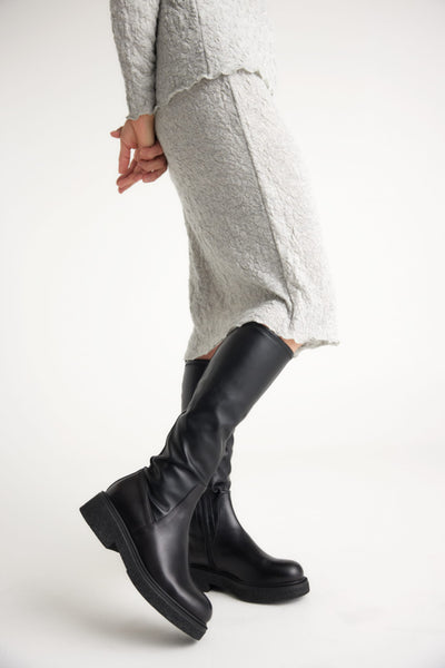 MERINO WOOL SKIRT 5001 - BLUE MIST