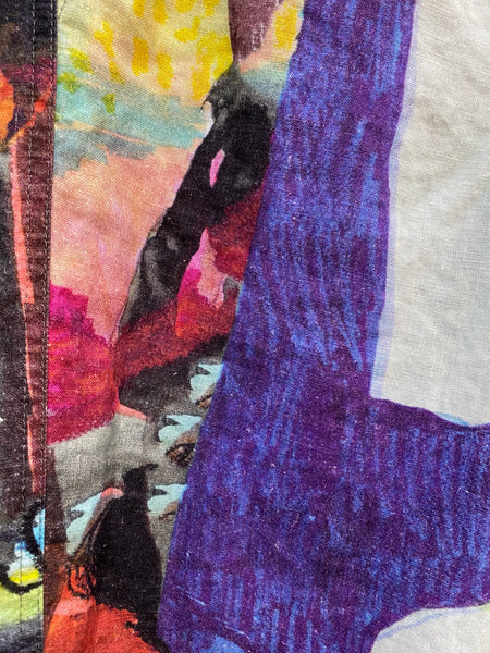 ABSTRACT LINEN PANTS - ONE LEFT in size XS!
