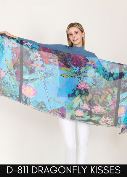 DRAGONFLY SILK SCARF