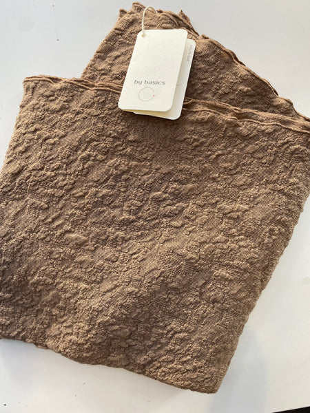 MERINO WOOL BUBBLE SCARF 1503 - CAMEL MELANGE