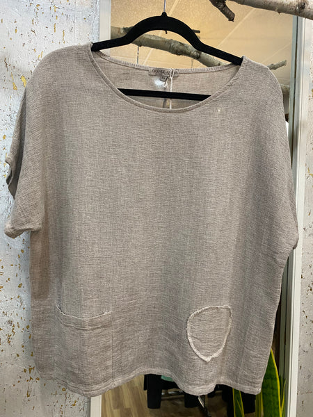 FANGO LINEN/COTTON TOP