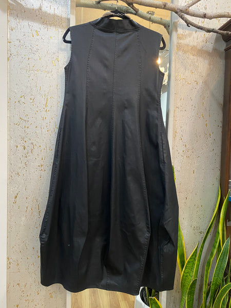 COATED COTTON DRESS/VEST