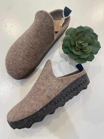 BOILED MERINO SLIP ON MULES