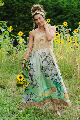 I PAINT MY DREAM VAN GOGH SLIP DRESS