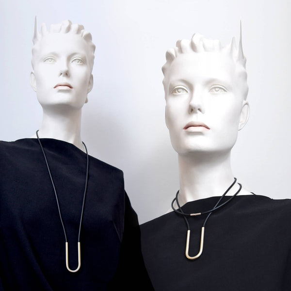 JUNO NECKLACE - BLACK/SILVER