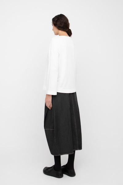 DENIM BARREL SKIRT