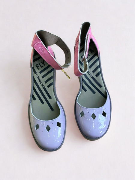 LILAC/PINK CLOSED TOE SANDAL