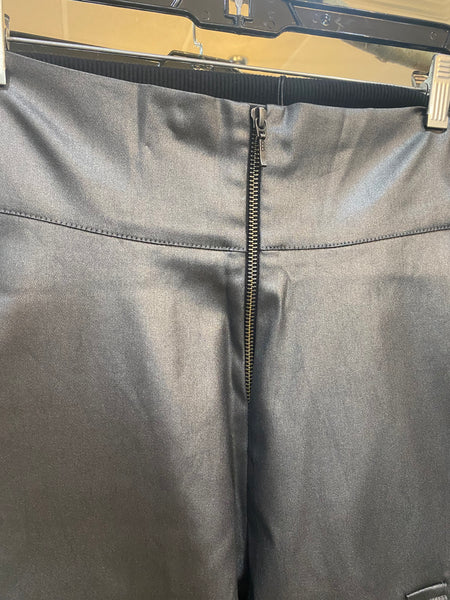 SILVER COATED COTTON PANTS - ONE LEFT in size 6!