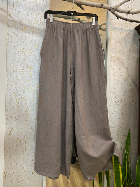 COASTAL LINEN PANT - LATTE