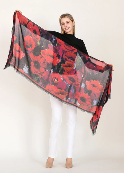 POPPYSEED SILK SCARF