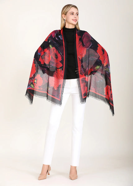 POPPYSEED SILK SCARF