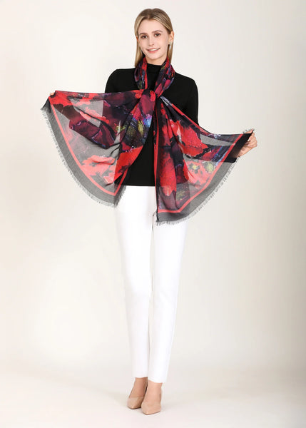POPPYSEED SILK SCARF
