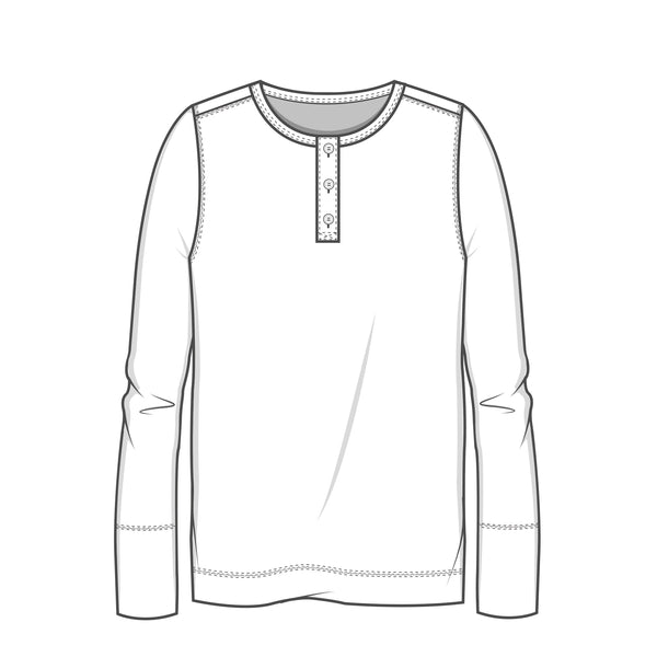 ORGANIC COTTON BUTTON TOP - CHESTNUT