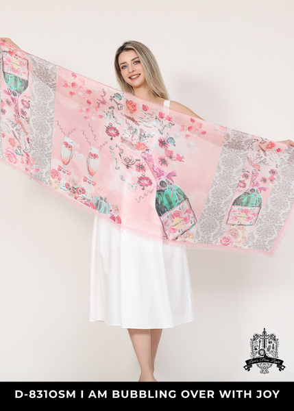 BUBBLING OVER WITH JOY SILK SCARF