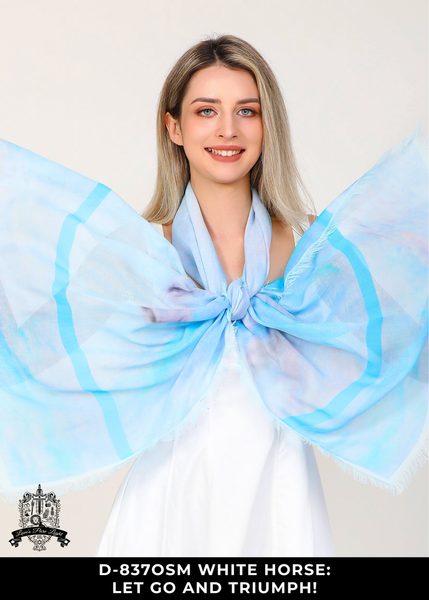 LET GO AND TRIUMPH SILK SCARF