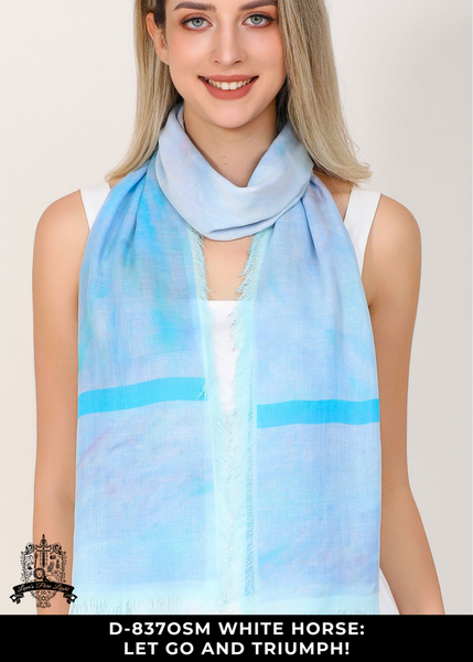 LET GO AND TRIUMPH SILK SCARF