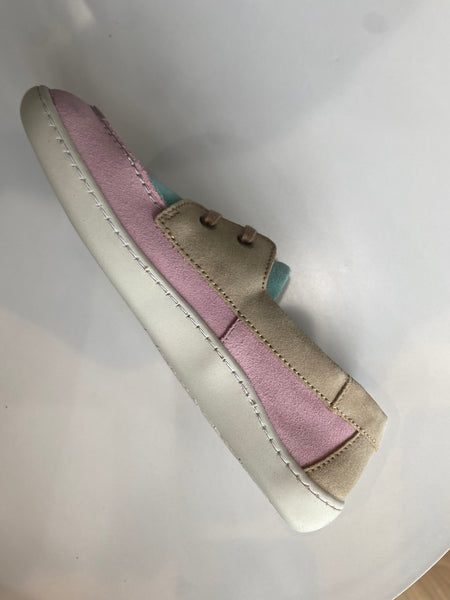 MULTI COLOURED SUEDE SLIP ON SHOE - sizes 39 and 40 left!