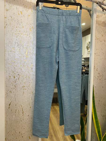 MERINO WOOL AND COTTON PANTS 14011 - ARCTIC MELANGE