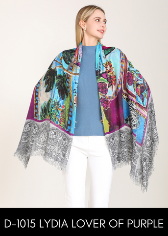 LOVER OF PURPLE SILK SCARF
