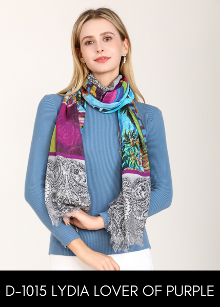 LOVER OF PURPLE SILK SCARF