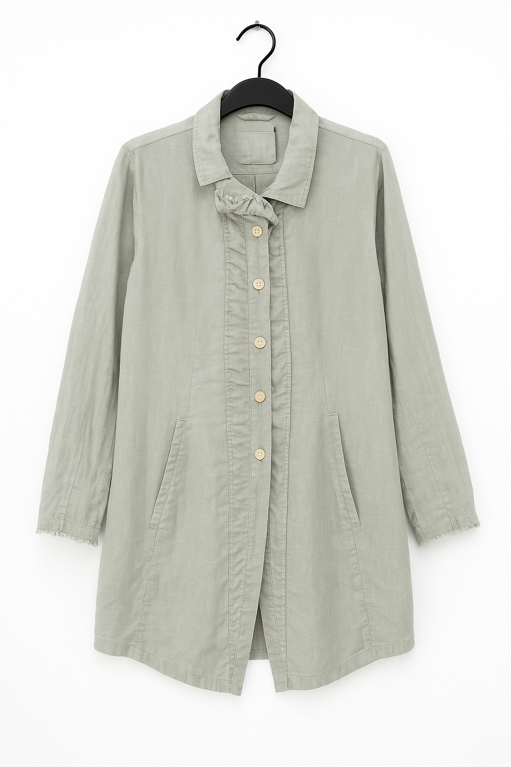 RAW EDGE LINEN JACKET