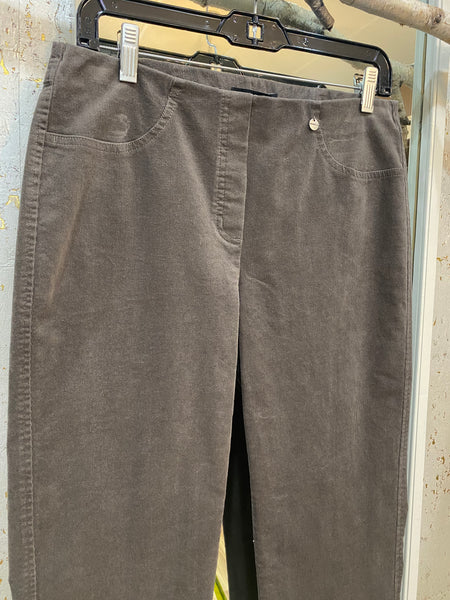 ROBELL CORD PULL-ON PANT - COFFEE