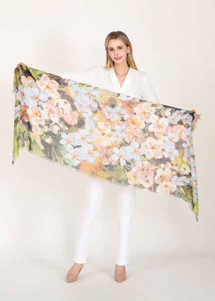 MAYFLOWER BLESSING SILK SCARF