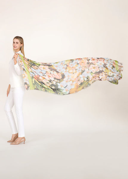 MAYFLOWER BLESSING SILK SCARF