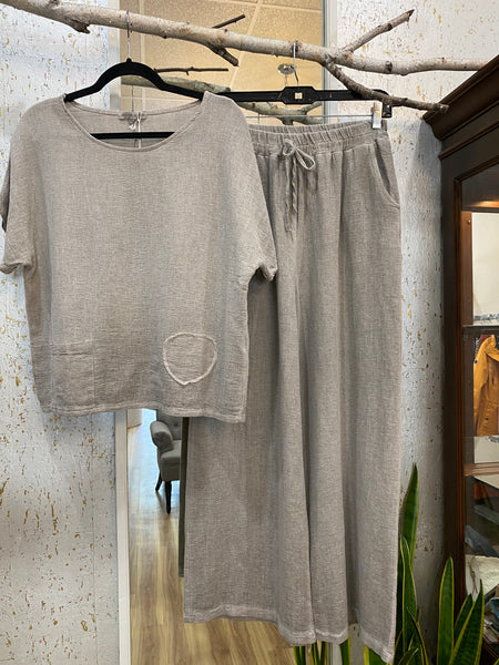 FANGO LINEN/COTTON TOP