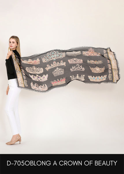 CROWN OF BEAUTY SILK SCARF