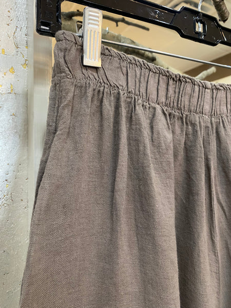 COASTAL LINEN PANT - LATTE