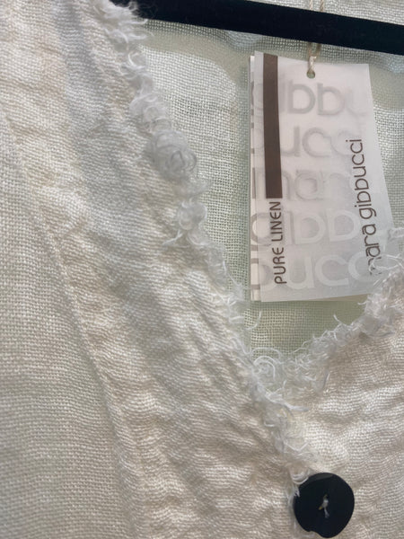 WHITE LINEN JACKET