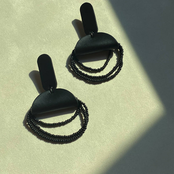Noir Bead Earrings