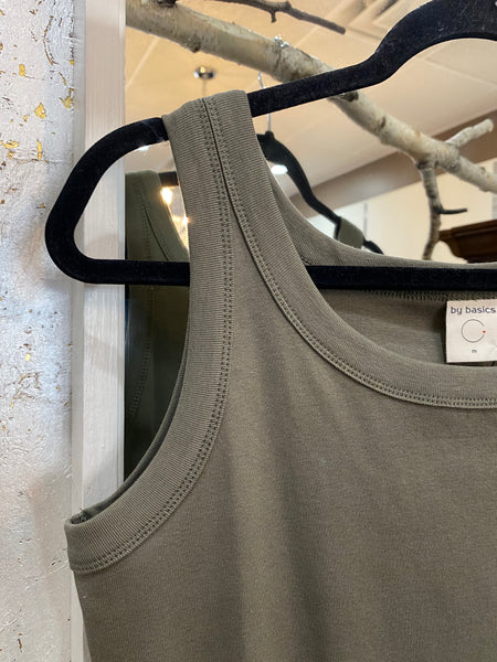ORGANIC COTTON TANK TOP 2303 - KHAKI
