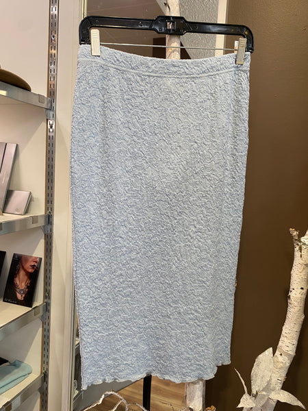 MERINO WOOL SKIRT 5001 - BLUE MIST