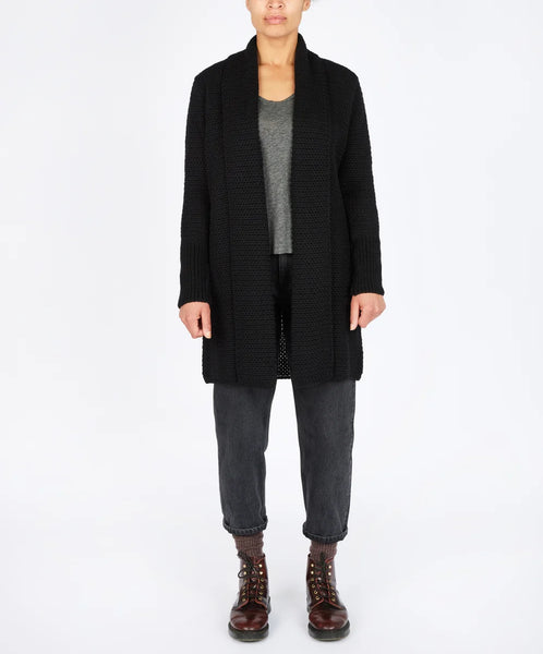 KILCOOLE TEXTURED CARDIGAN - DARK NIGHT