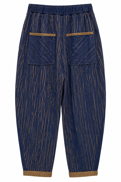 TEXTURED STRIPED PANTS