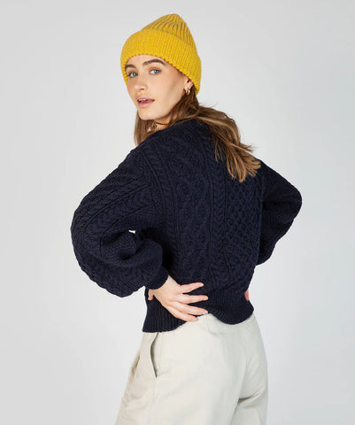 ZINNIA CHUNKY KNIT HAT - SUNFLOWER