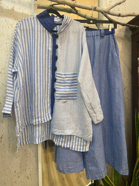 WIDE LINEN PANTS