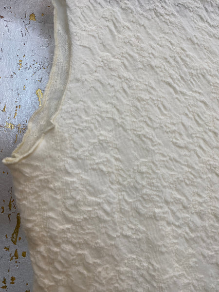 MERINO BUBBLE WOOL TOP 2501 - RAW WHITE