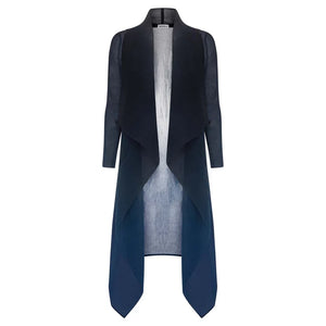 COLLARE DRESS COAT - INK NAVY