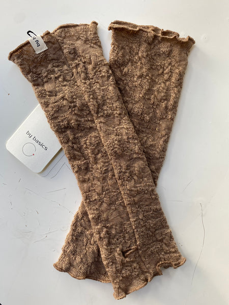MERINO WOOL BUBBLE HAND WARMERS 1504 - CAMEL MELANGE