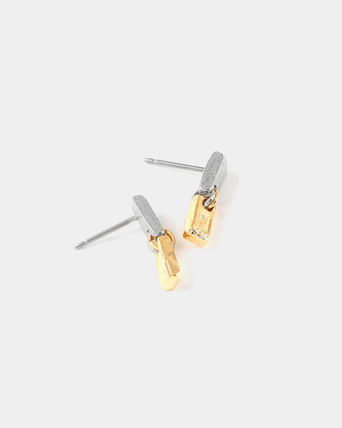AGLIA TWO TONE EARRINGS