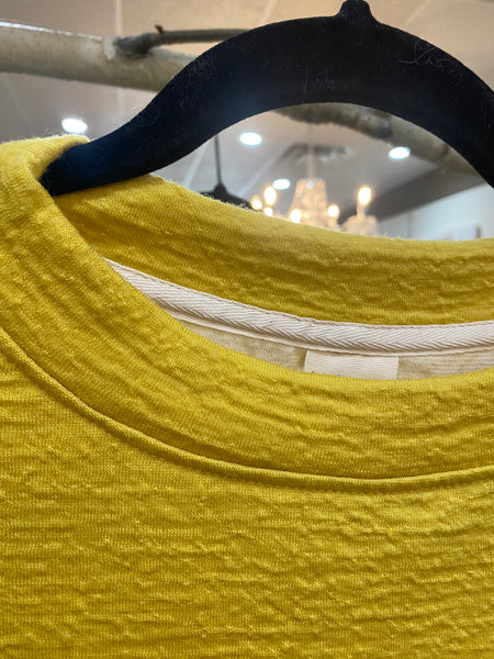 MERINO/COTTON SWEATSHIRT - LEMON CURRY - ONE LEFT in size L!