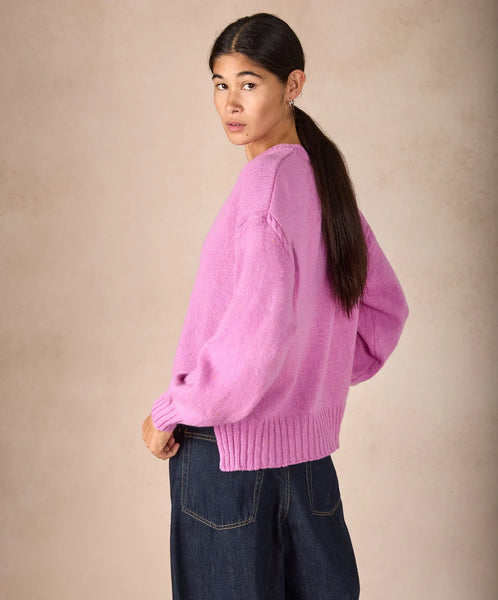 ISLA SWEATER - HEATHER PINK